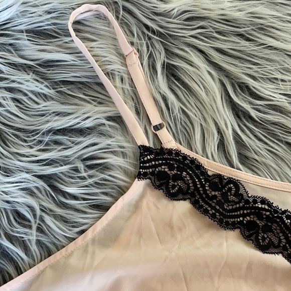 TORRID Light Pink and Black Lace Button Cami - Picture 5 of 5